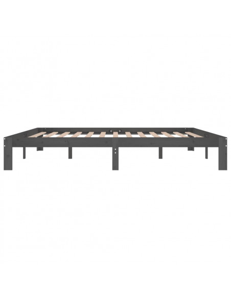 Giroletto Grigio in Legno Massello di Pino 200x200 cm