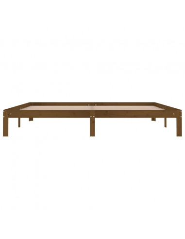 Giroletto Marrone Miele in Legno Massello di Pino 200x200 cm