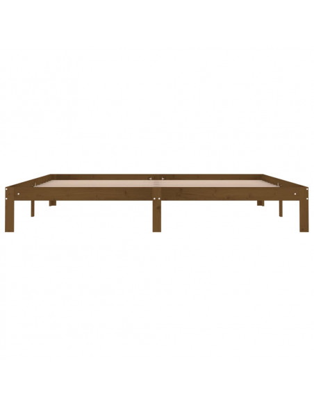 Giroletto Marrone Miele in Legno Massello di Pino 200x200 cm