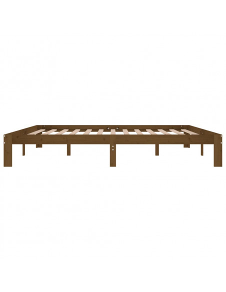 Giroletto Marrone Miele in Legno Massello di Pino 200x200 cm