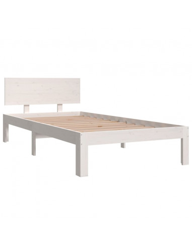 Giroletto Bianco in Legno Massello 90x190 cm Single