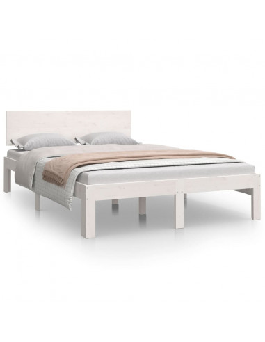 Giroletto Bianco in Legno Massello 120x190 cm Small Double