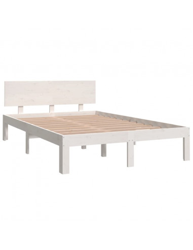 Giroletto Bianco in Legno Massello 120x190 cm Small Double