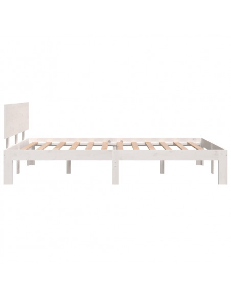 Giroletto Bianco in Legno Massello 120x190 cm Small Double