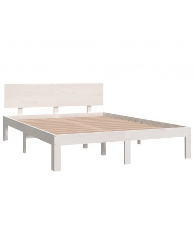 Giroletto Bianco in Legno Massello 135x190 cm Double