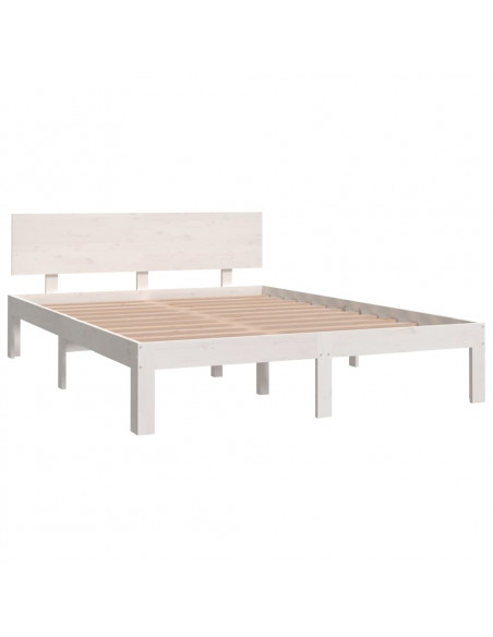 Giroletto Bianco in Legno Massello 135x190 cm Double