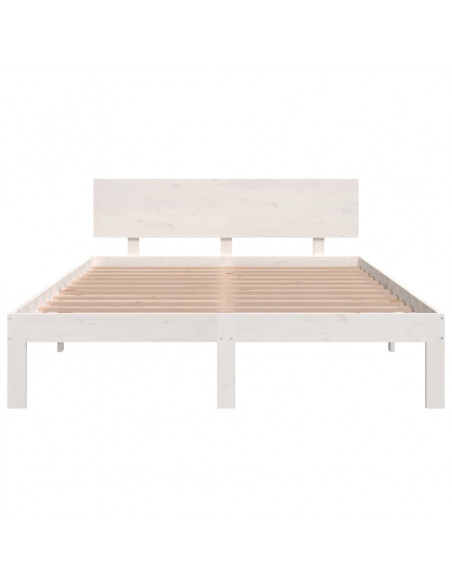 Giroletto Bianco in Legno Massello 135x190 cm Double