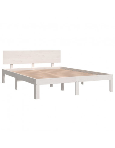 Giroletto Bianco in Legno Massello di Pino 140x190 cm