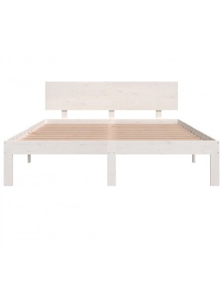 Giroletto Bianco in Legno Massello di Pino 140x190 cm