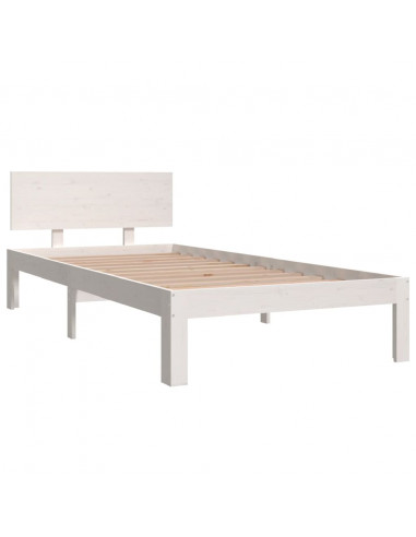 Giroletto Bianco in Legno Massello di Pino 90x200 cm