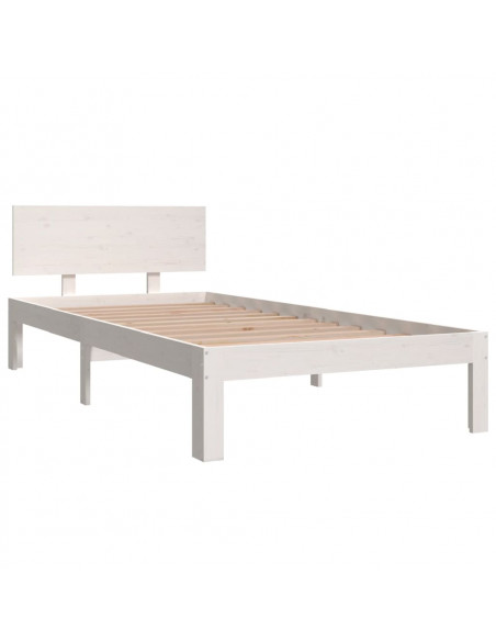 Giroletto Bianco in Legno Massello di Pino 90x200 cm