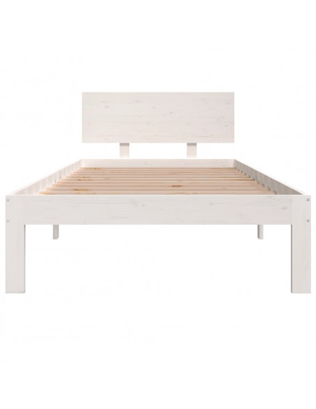 Giroletto Bianco in Legno Massello di Pino 90x200 cm