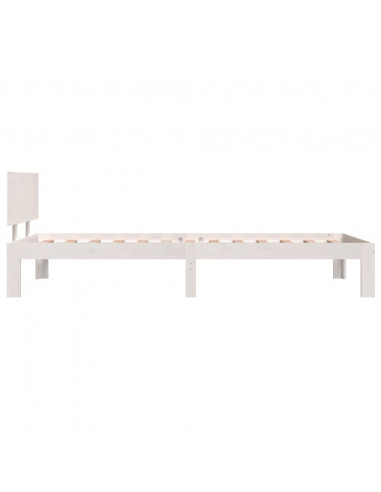 Giroletto Bianco in Legno Massello di Pino 90x200 cm