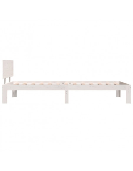 Giroletto Bianco in Legno Massello di Pino 90x200 cm