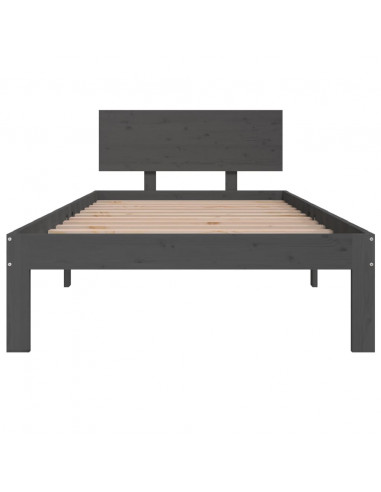 Giroletto Grigio in Legno Massello di Pino 90x200 cm