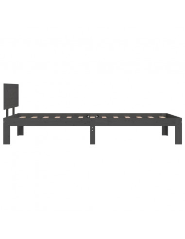 Giroletto Grigio in Legno Massello di Pino 90x200 cm