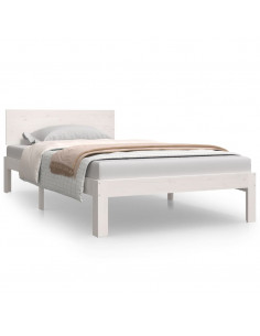 Giroletto Bianco in Legno Massello di Pino 100x200 cm 2