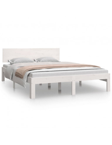 Giroletto Bianco in Legno Massello 150x200 cm King Size