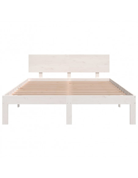 Giroletto Bianco in Legno Massello 150x200 cm King Size