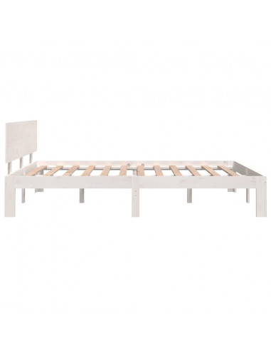 Giroletto Bianco in Legno Massello 150x200 cm King Size