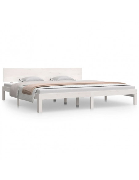 Giroletto Bianco in Legno Massello di Pino 200x200 cm