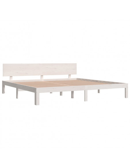 Giroletto Bianco in Legno Massello di Pino 200x200 cm