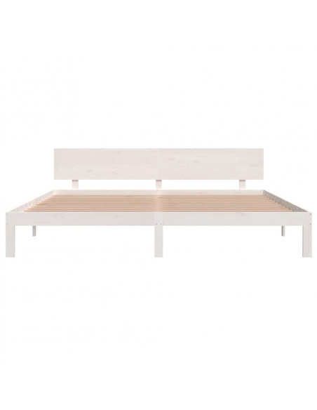 Giroletto Bianco in Legno Massello di Pino 200x200 cm