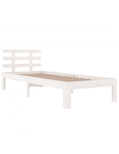 Giroletto Bianco in Legno Massello 90x190 cm Single