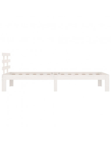 Giroletto Bianco in Legno Massello 90x190 cm Single