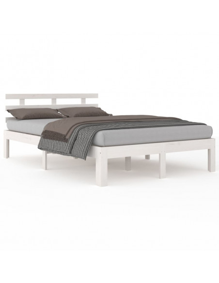Giroletto Bianco in Legno Massello 135x190 cm Double