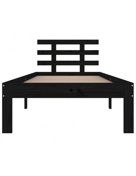 Giroletto Nero in Legno Massello 90x200 cm