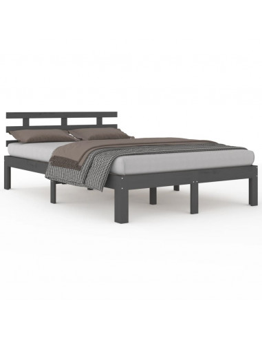 Giroletto Grigio in Legno Massello 150x200 cm King Size