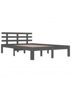 Giroletto Grigio in Legno Massello 150x200 cm King Size 2