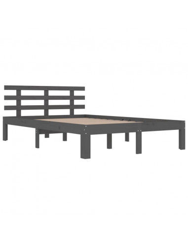 Giroletto Grigio in Legno Massello 150x200 cm King Size