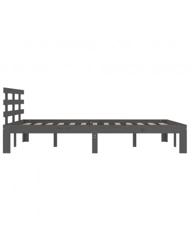 Giroletto Grigio in Legno Massello 150x200 cm King Size