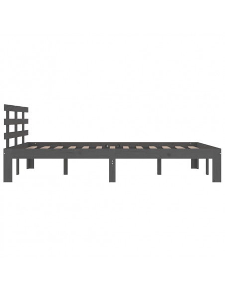 Giroletto Grigio in Legno Massello 150x200 cm King Size