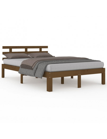 Giroletto Marrone Miele in Legno Massello 200x200 cm