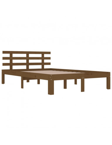 Giroletto Marrone Miele in Legno Massello 200x200 cm