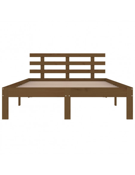 Giroletto Marrone Miele in Legno Massello 200x200 cm