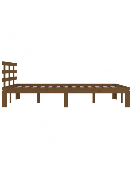 Giroletto Marrone Miele in Legno Massello 200x200 cm