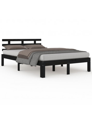 Giroletto Nero in Legno Massello 200x200 cm