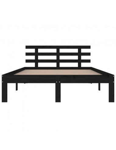 Giroletto Nero in Legno Massello 200x200 cm