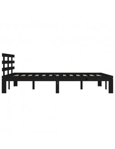 Giroletto Nero in Legno Massello 200x200 cm