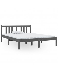 Giroletto Grigio in Legno Massello 135x190 cm Double 2