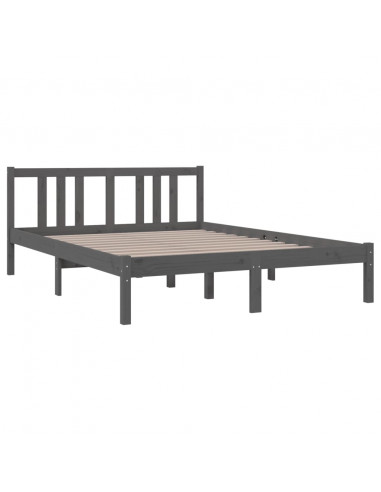 Giroletto Grigio in Legno Massello 135x190 cm Double