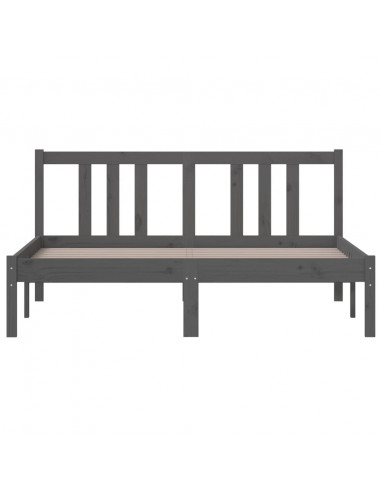 Giroletto Grigio in Legno Massello 135x190 cm Double