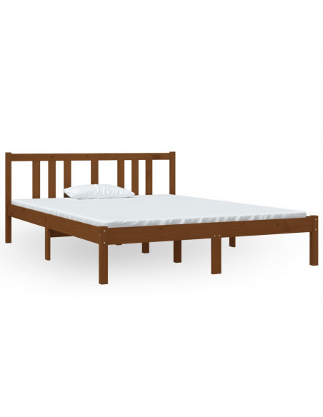 Giroletto Marrone Miele in Legno Massello 140x190 cm