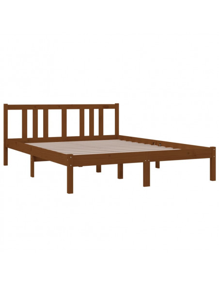 Giroletto Marrone Miele in Legno Massello 140x190 cm