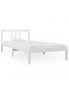 Giroletto Bianco in Legno Massello 90x200 cm 2