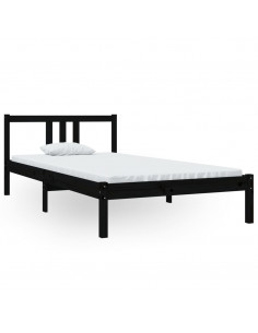 Giroletto Nero in Legno Massello 100x200 cm 2